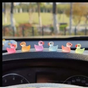 Mini Glow in the Dark Jeep Rubber  Duck Dashboard Toy